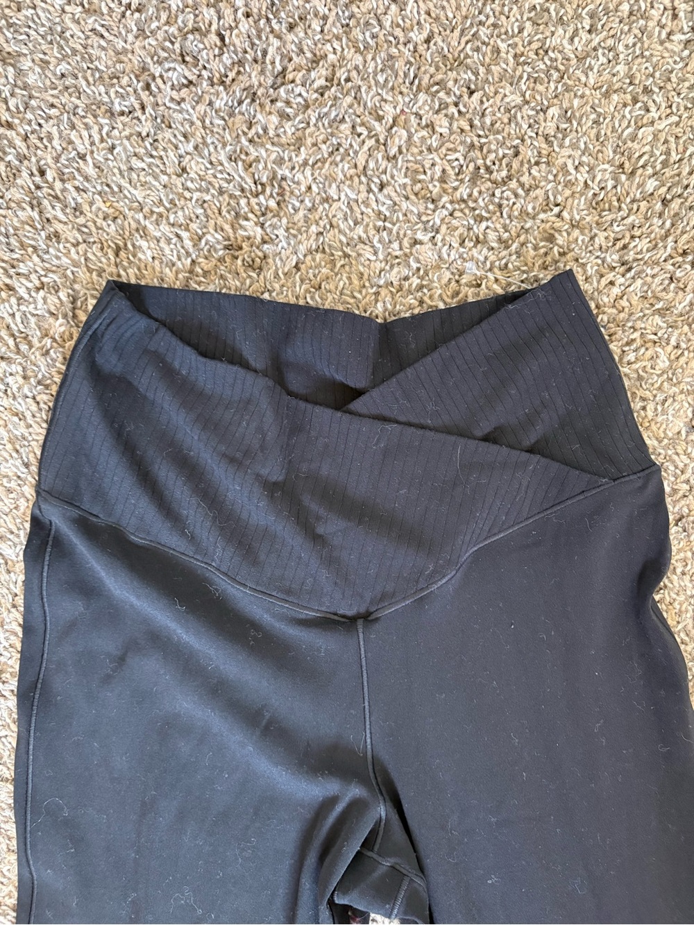 OFFLINE by Aerie Real Me Super Flare High Rise Crossover Leggings Black M - Picture 5 of 8